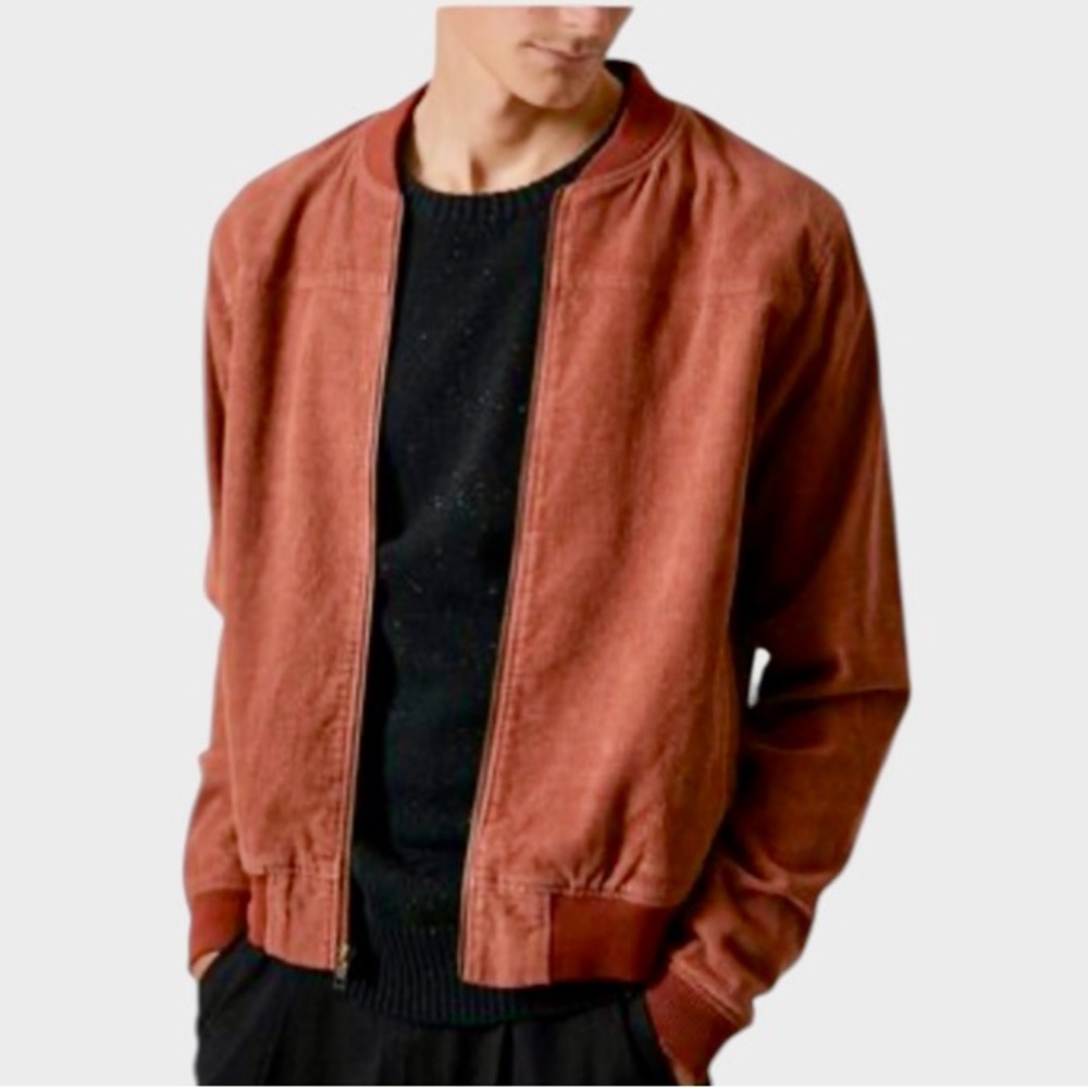 Banks Journal Men’s Rust Coral Sierra Corduroy Bomber Jacket